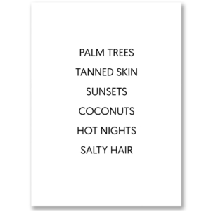Palm Coconut Poster